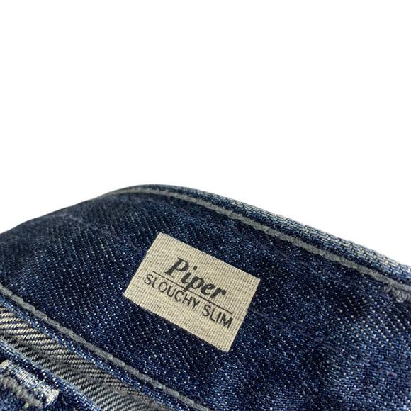 Adriano Goldschmied Womens Jeans Size 31R Piper Slouchy Slim Denim Patchwork AG - Picture 7 of 10